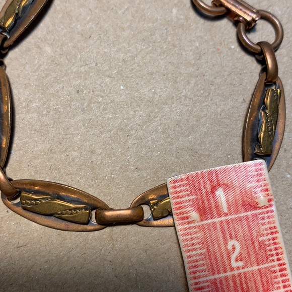 Vintage copper and brass bracelet - Picture 9 of 10
